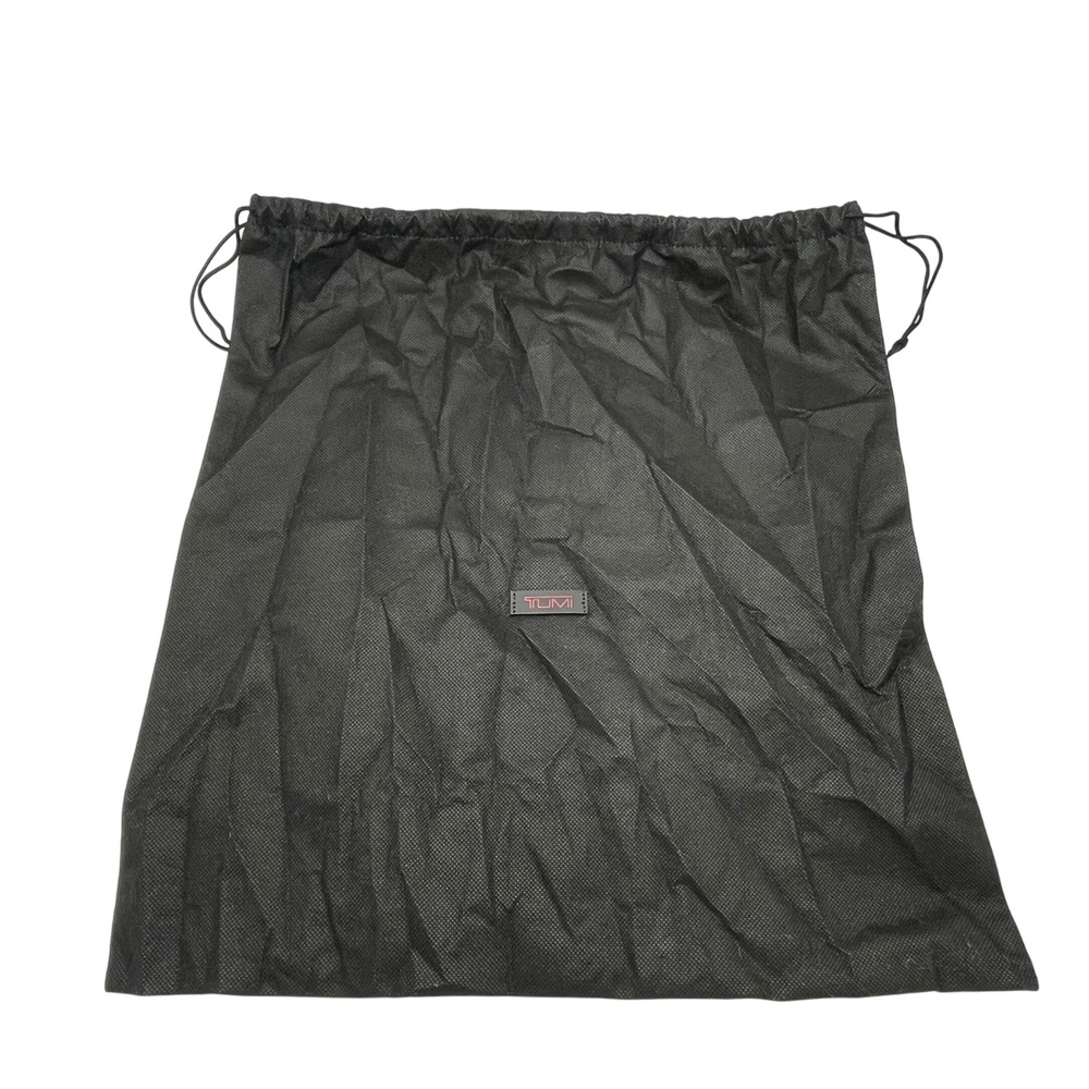 TUMI Black Drawstring Dust Bag‎ Laundry Bag Red Logo